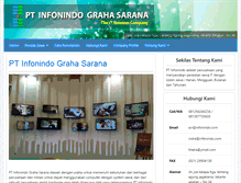 Tablet Screenshot of infonindo.com